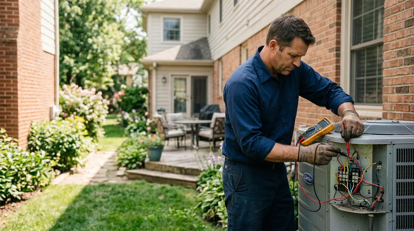 HVAC technician working near Orviston, PA